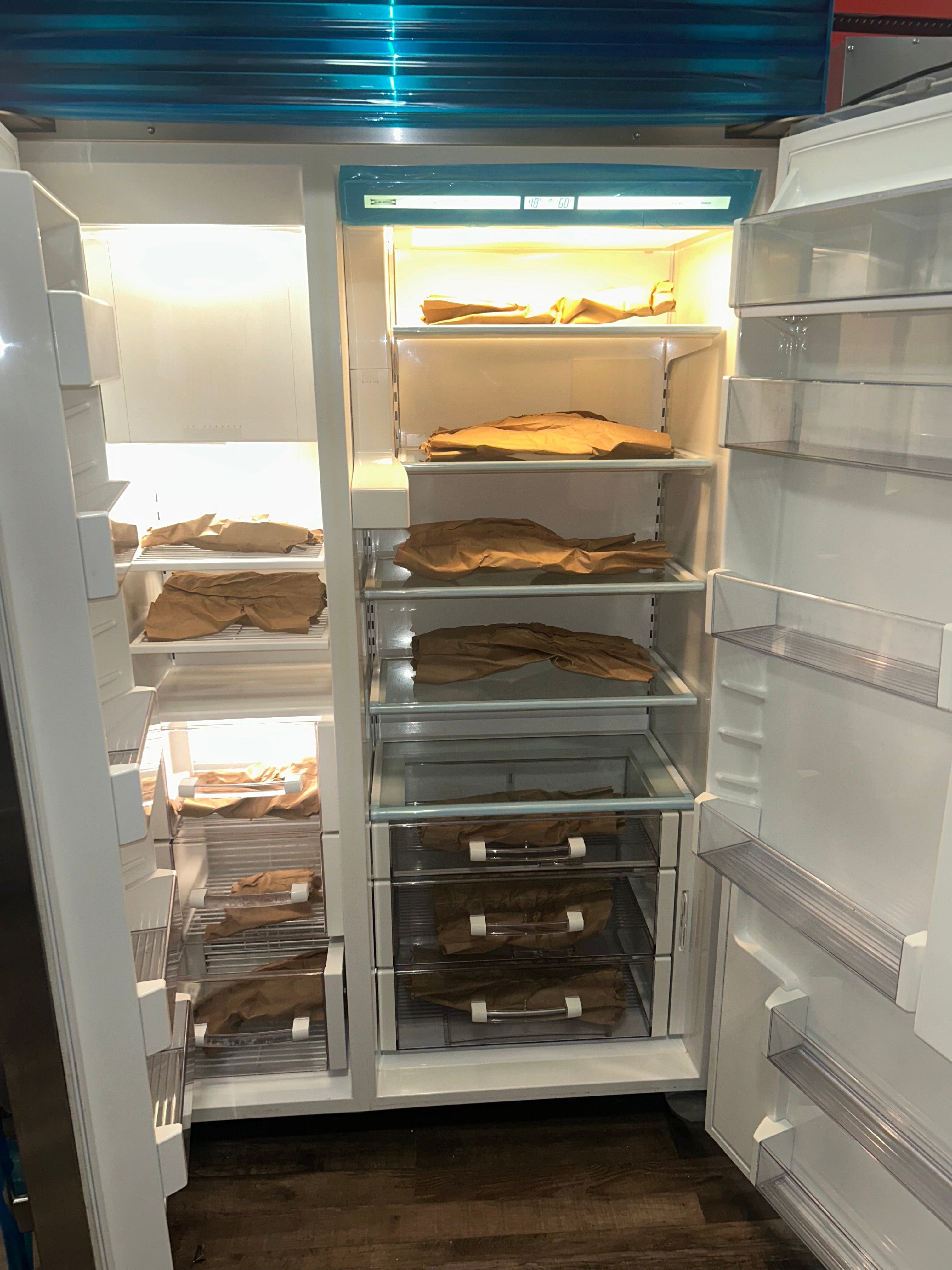 48” Subzero Fridge Side-by-Side