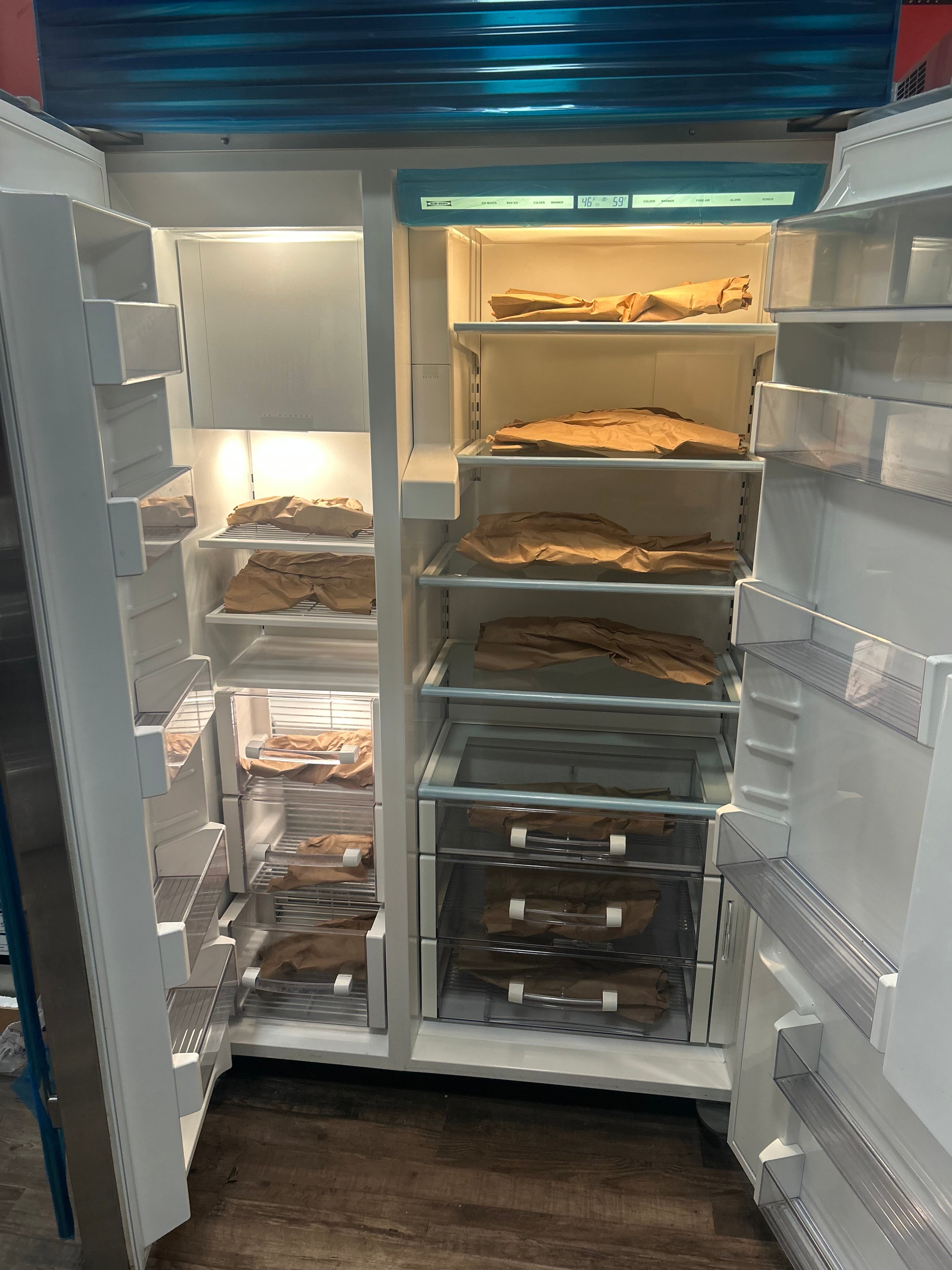 48” Subzero Fridge Side-by-Side