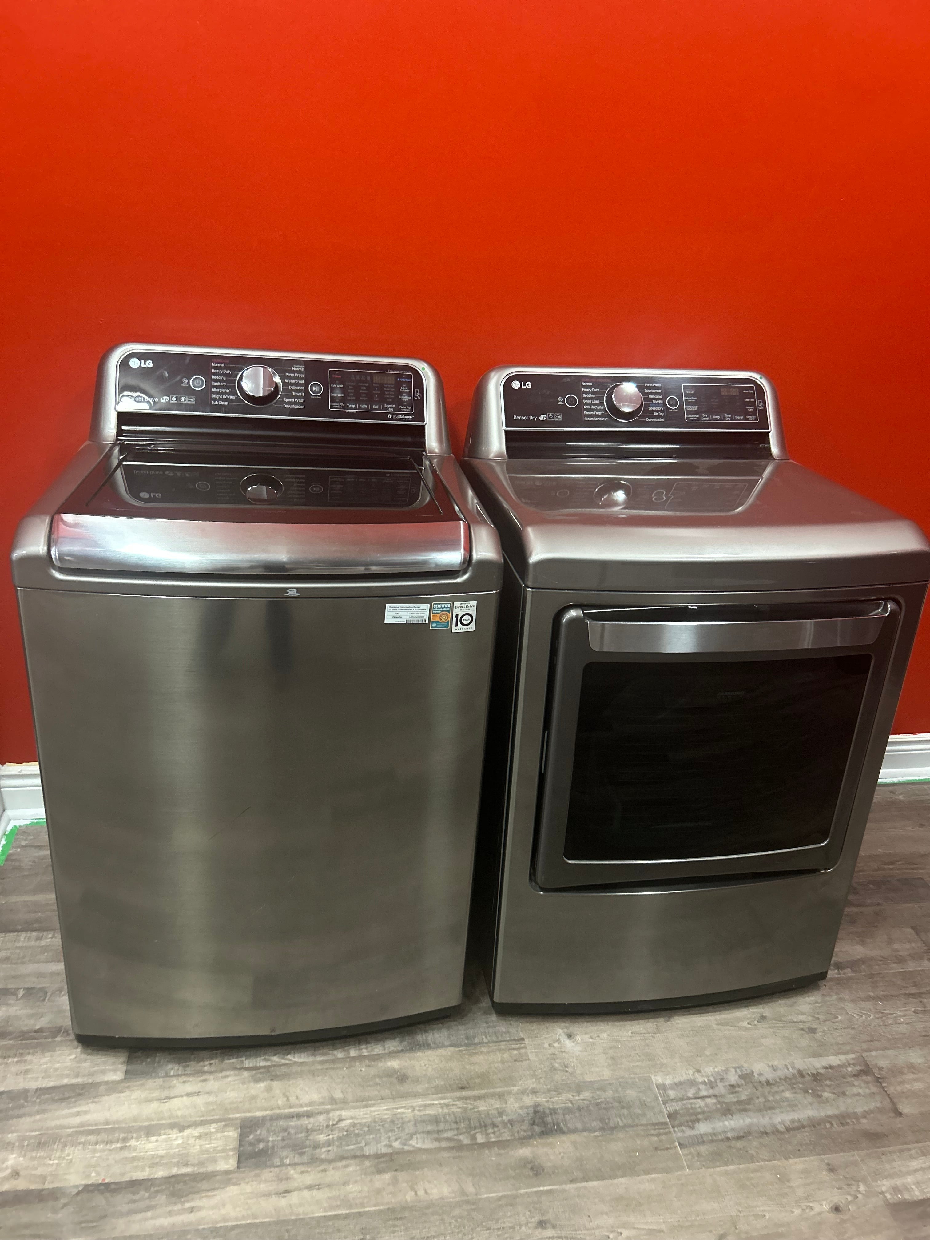 27" LG Top Load Washer and Dryer