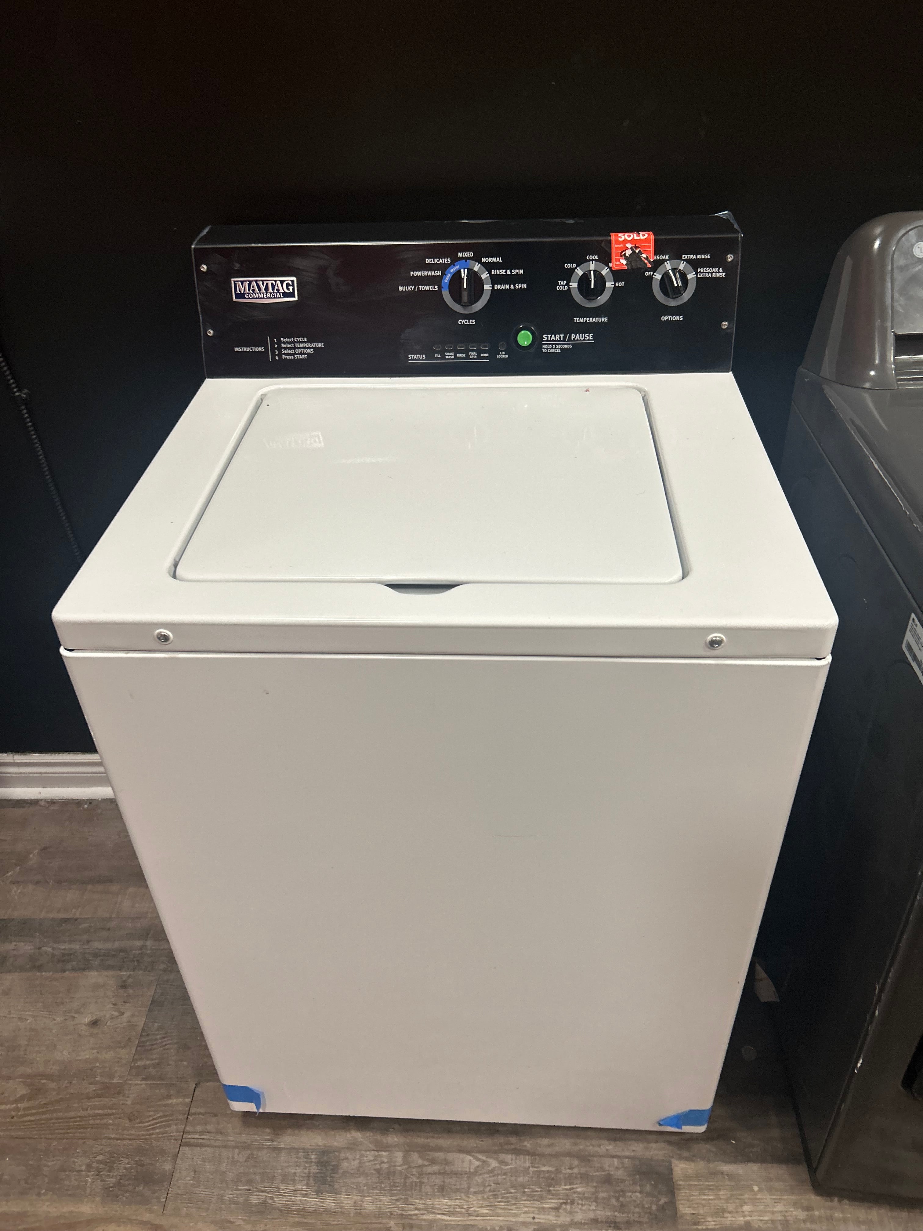 27" Maytag Top Load Commercial Washer